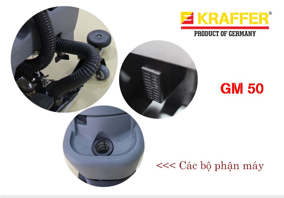 máy lau, chà sàn liên hợp kraffer gm 50e