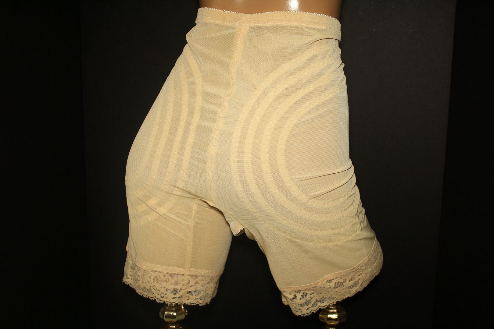 Vintage Beige Rago Open Gusset Long Leg Shaper Girdle Size XL eBay