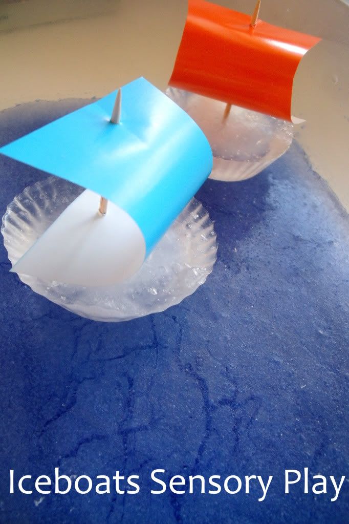 http://makedoandfriend.blogspot.ca/2012/02/iceboats-sensory-play.html