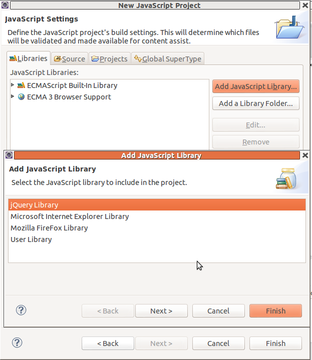 add jquery library in eclipse