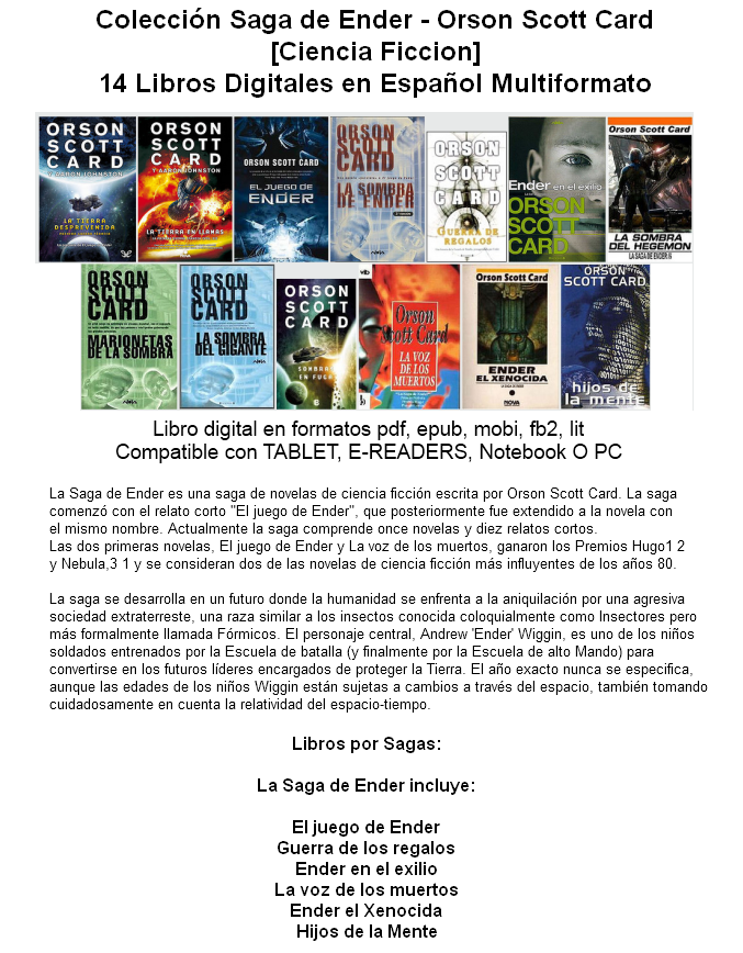 el juego de ender libro pdf