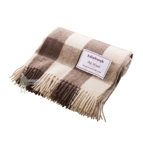 EDINBURGH PURE WOOL SCOTTISH TARTAN RUG / BLANKET / THROW 15