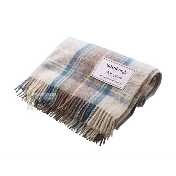 EDINBURGH PURE WOOL SCOTTISH TARTAN RUG / BLANKET / THROW 15