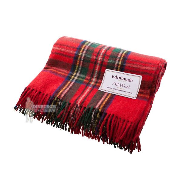EDINBURGH PURE WOOL SCOTTISH TARTAN RUG / BLANKET / THROW 15