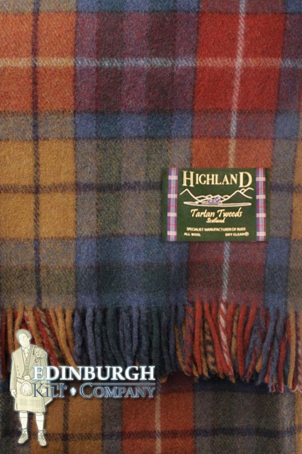 Highland Scottish 100 Pure Wool Tartan Rug Blanket Throw 18 Patterns eBay