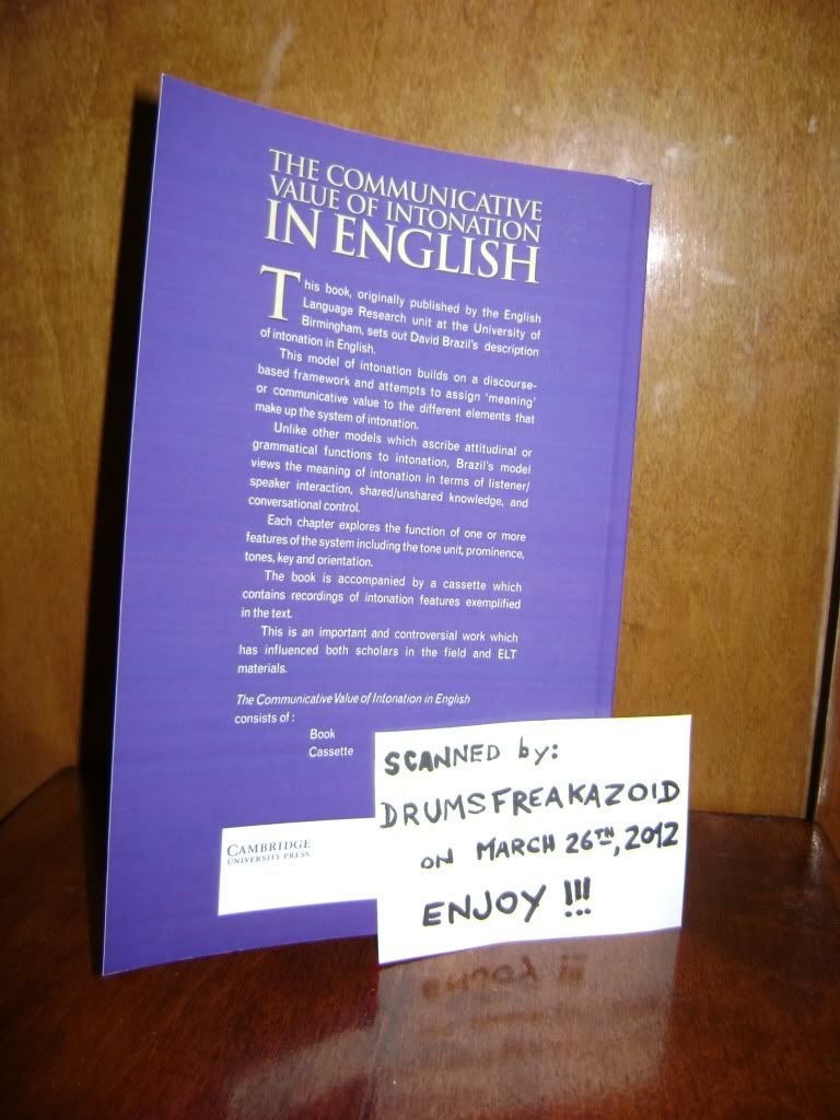 The communicative value of intonation in English PDF