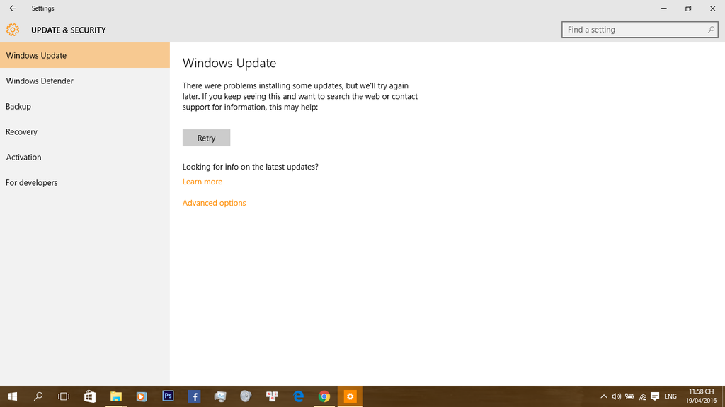 Windows 10 Không Update Được?