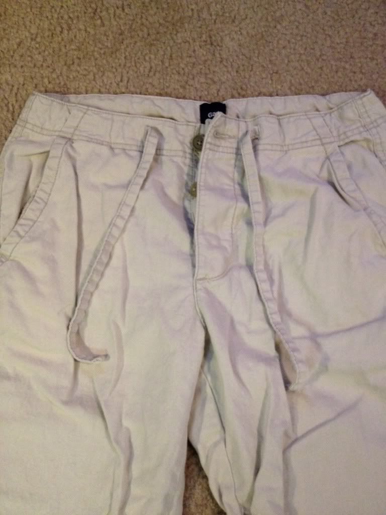 mens linen drawstring pants gap