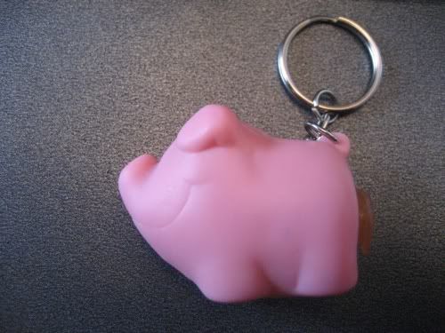 defecating pig, keychain, key charm, alfred jarry, ubu roi, pere ubu