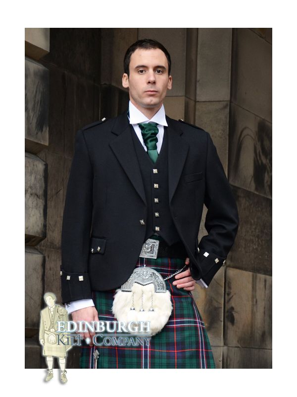 Men's black Argyle Argyll veste de kilt écossaise 100% lainegamme de tailles! afficher le titre d'origine Men's black Argyle Argyll veste de kilt écossaise 100% lainegamme de tailles! afficher le titre d'origine