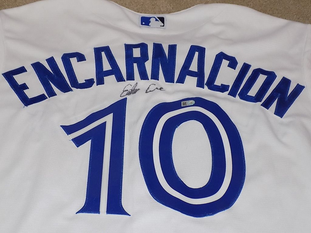 Edwin Encarnacion Signed Game Jersey Toronto Blue Jays MLB eBay